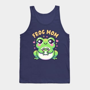 Frog Mom Cute Kawaii Toad Mother With Her Baby Tank Top